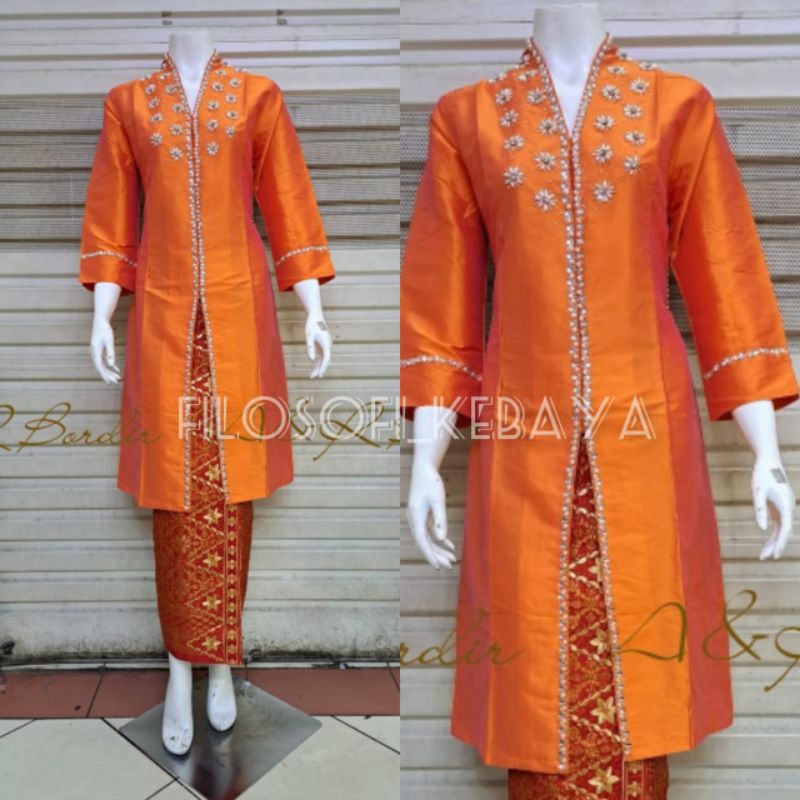 Jual Realpict Atasan Kebaya Kurung Taffeta Terbaru Kebaya Kurung