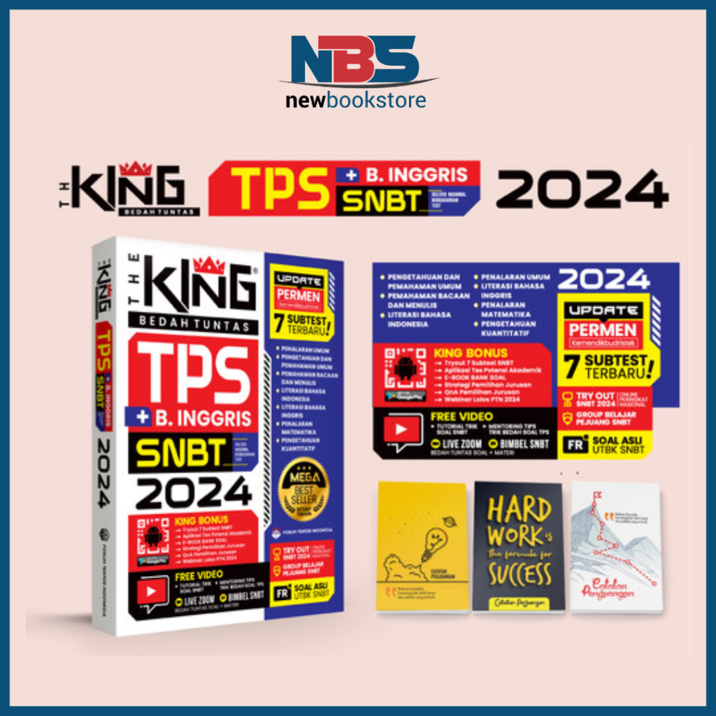 Jual The King Bedah Tuntas TPS SNBT B Inggris 2024 Forum Tentor