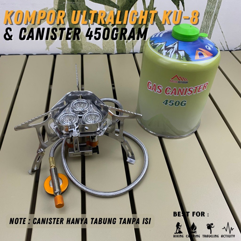 Jual Kompor Ultralight KU8 Kompor Urtralight Tiga Tungku 3 Tungku