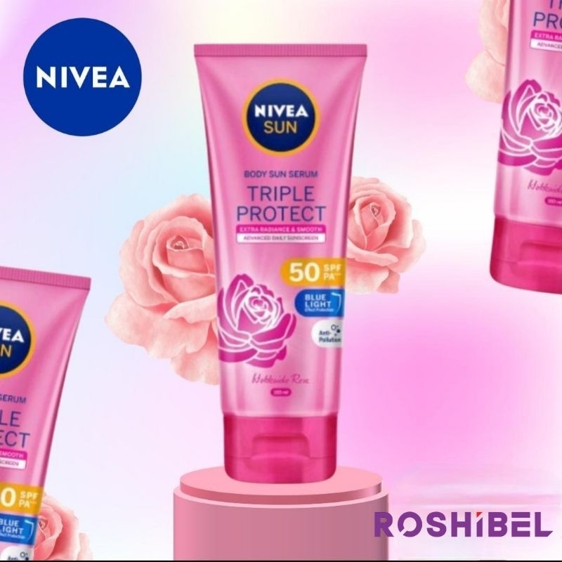 Jual Roshibel Nivea Sun Body Sun Serum Triple Protect Extra Radiance