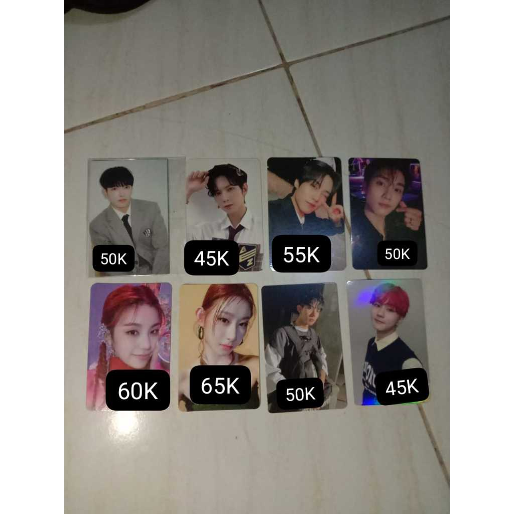 Jual Photocard Official Ateez The Boyz Tbz Itzy Enhypen Harga Per Pc