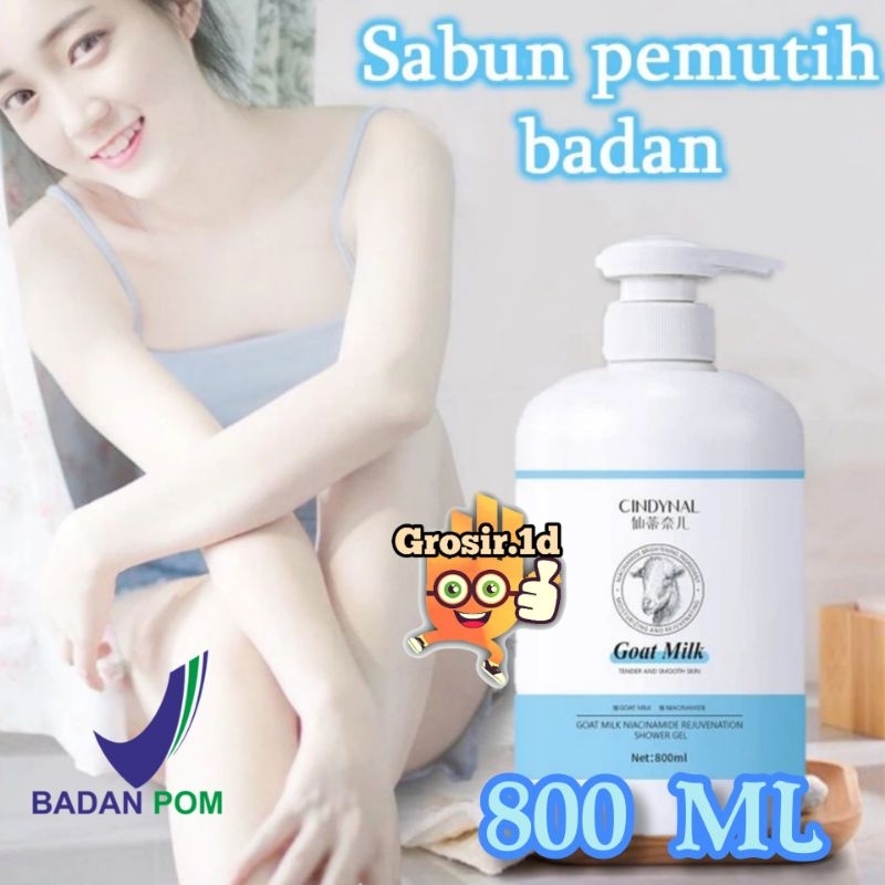 Jual CINDYNAL Body Wash Goat Milk Niacinamide Sabun Cair Pemutih