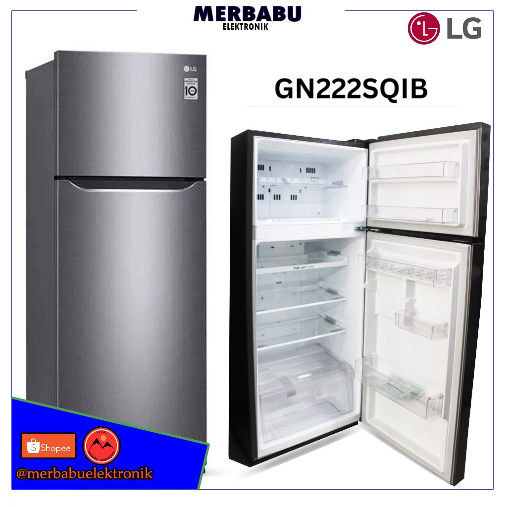 Jual Lg Kulkas Gn B Sqib Lemari Es Pintu L Smart Inverter