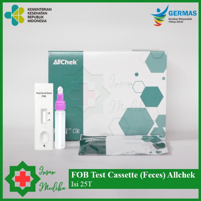 Jual FOB Tes Darah Samar Rapid Test Cassette Allchek Isi 25 Shopee