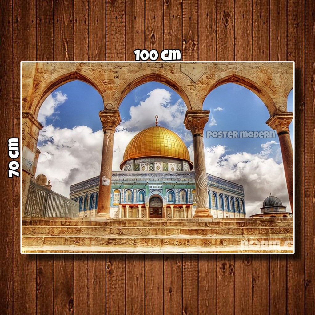 Jual Hiasan Dinding Poster Masjid Al Aqsa Ukuran Jumbo Terlaris Code