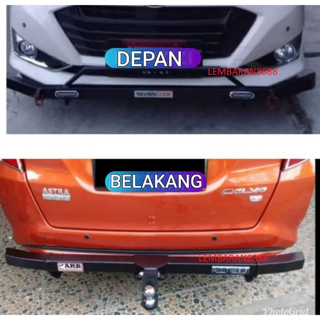 Jual Paket Tanduk Depan Besi Dan Towing Belakang Mobil Calya Sigra