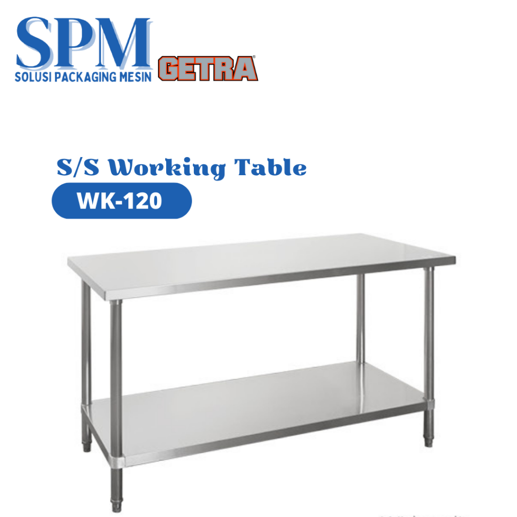 Jual Getra Working Table Stainless WK 120 WK 120 Meja Kerja Stainless