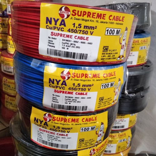 Jual Kabel Listrik NYA 1 X 1 5mm Supreme Tunggal Roll 50M Shopee