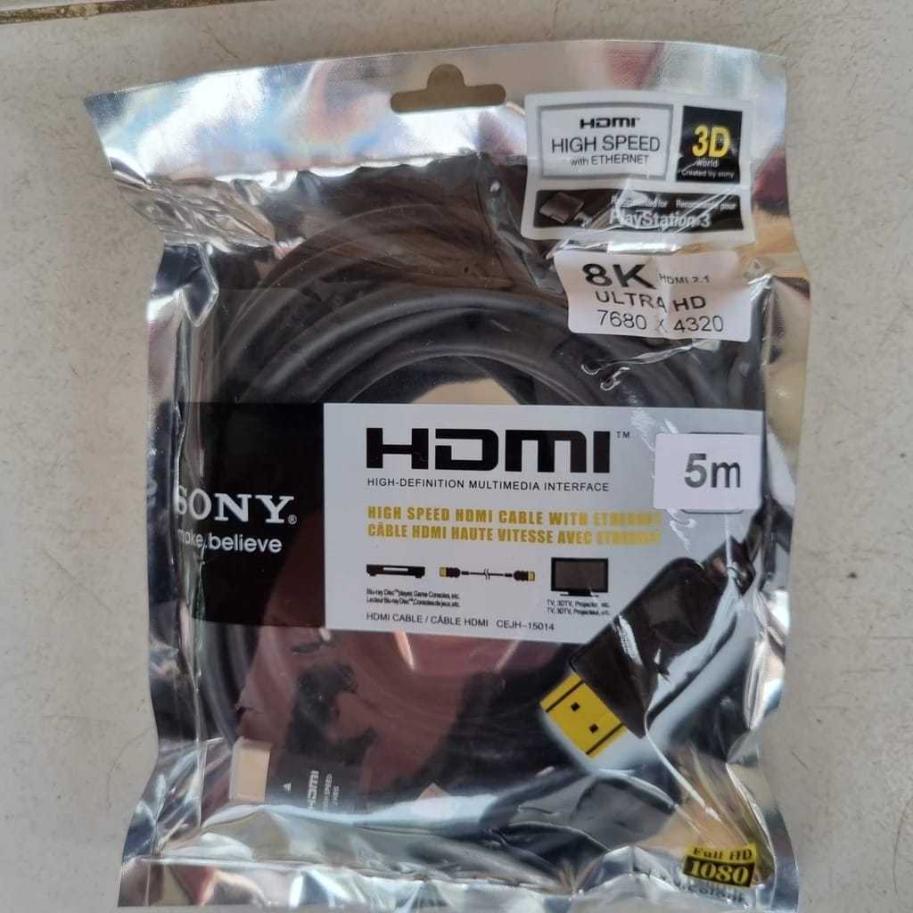 Jual Kabel HDMI 8K 5M Bulat Sony Highspeed HDTV 5 Meter Shopee