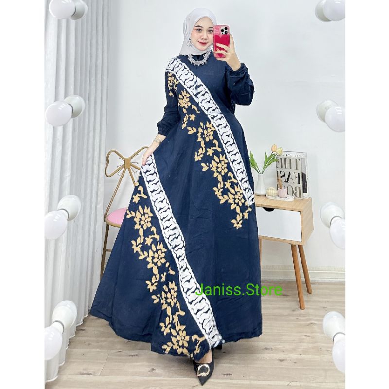 Jual Gamis Rayon Twill Ori Premium Malaman Gamis Jumbo LD 130 Shopee