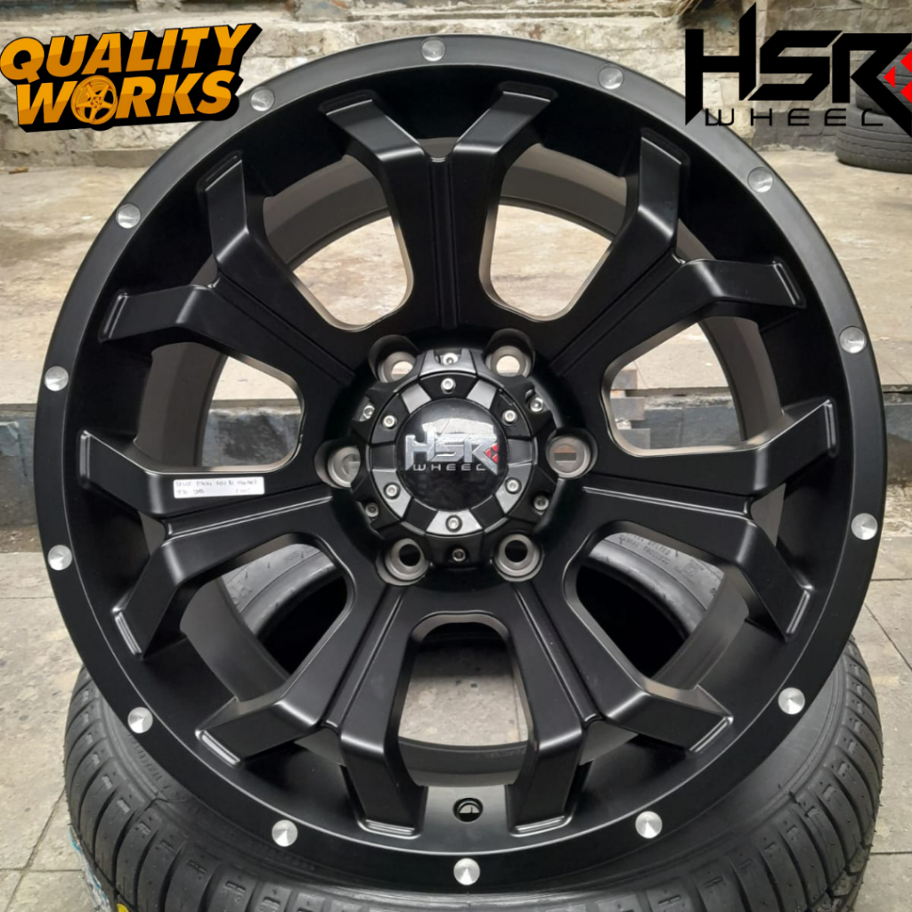 Jual Velg Mobil Triton Ring 17 Warna Hitam Pelek HSR PALIS R17 Lebar 8