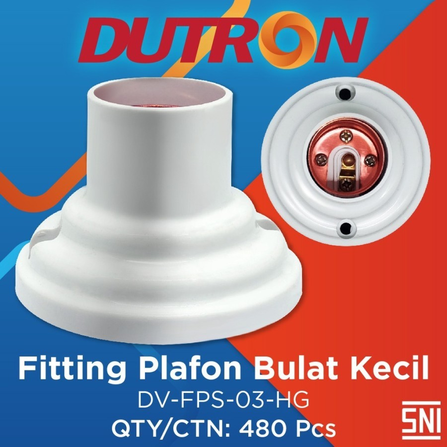 Jual Fitting Plafon Bulat Kecil DUTRON DV FPS 03 HG Shopee Indonesia