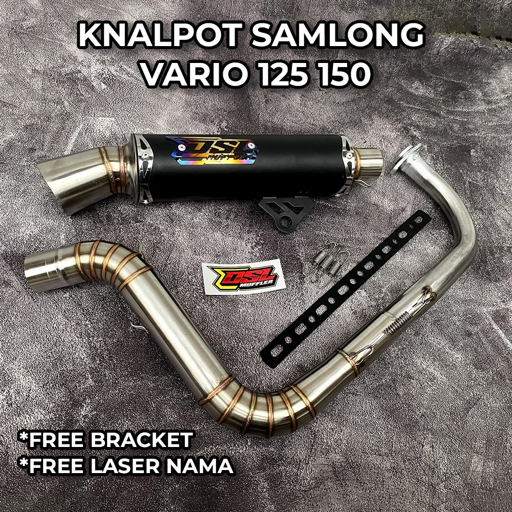 Jual New Logo Knalpot Dsl Muffler Samlong Vario Inlet