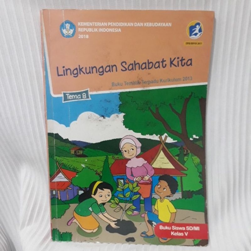 Jual TEMATIK TERPADU KELAS 5 SD MI TEMA 8 LINGKUNGAN SAHABAT KITA BSE