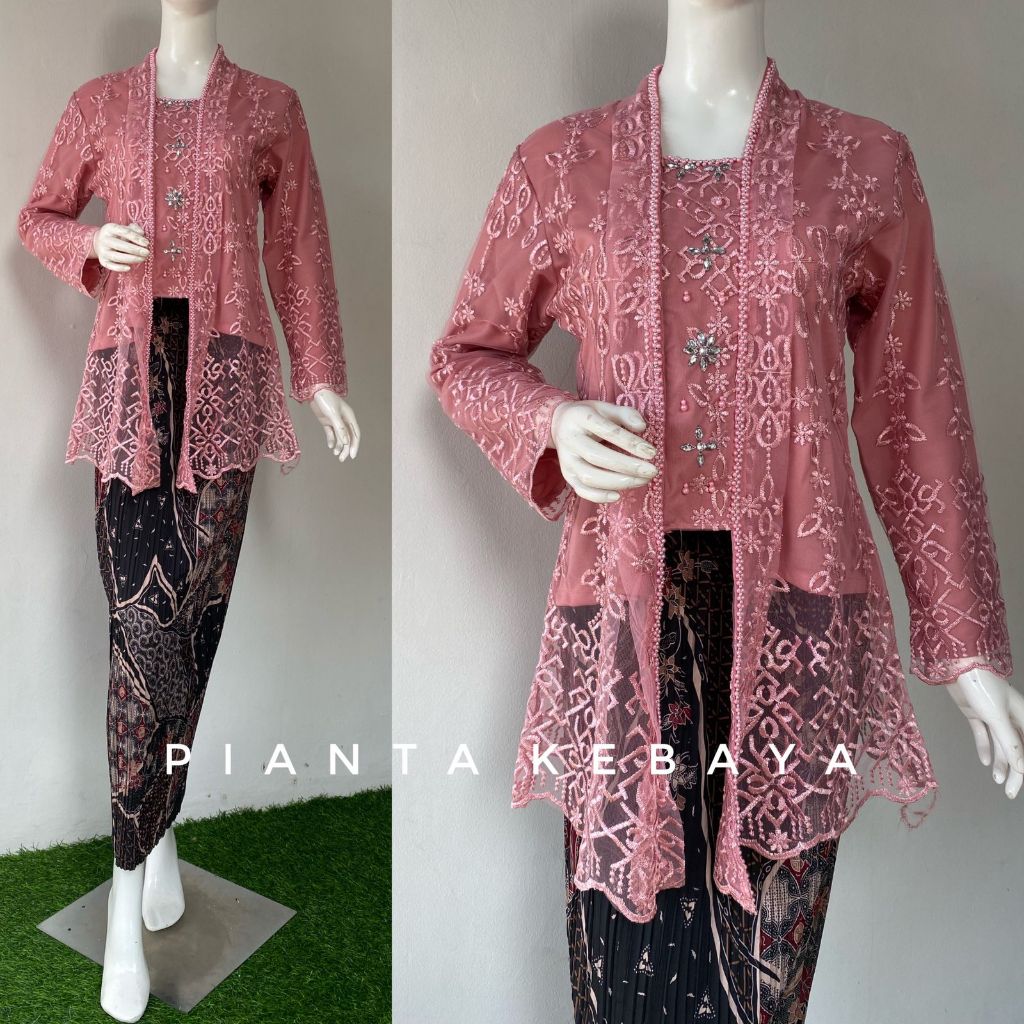 Jual Kebaya Kutubaru Tille Bordir Premium Part Kebaya Kutubaru