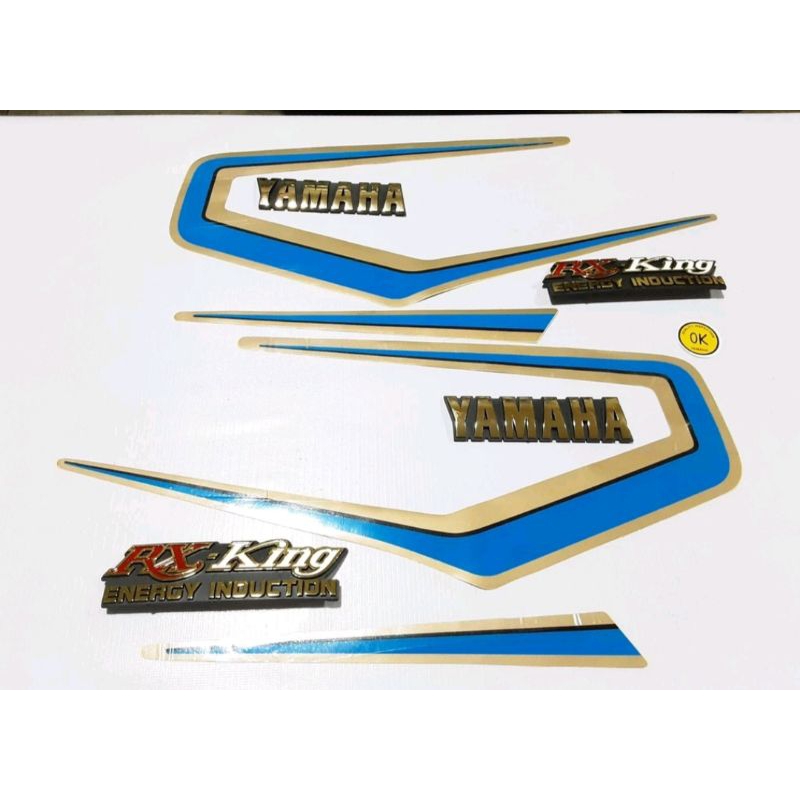 Jual Striping Motor Les Tangki Yamaha Rx King Lawas Biru