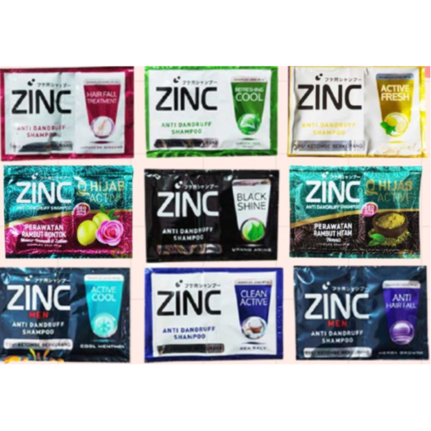 Jual Zinc Shampoo Sachet Ml Sampo Anti Dandruff Hairfall Men