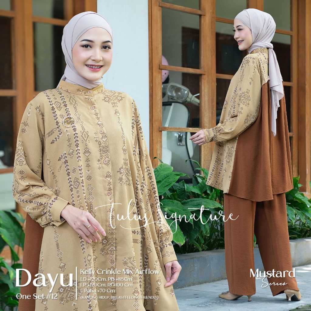 Jual Tulus Signature Setelan One Set Wanita Jumbo Kekinian Baju Ootd