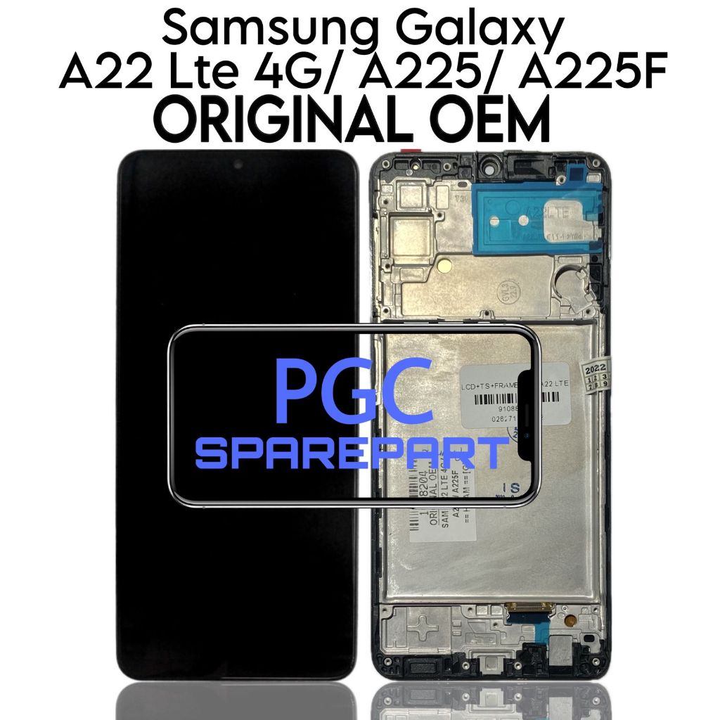 Jual ORIGINAL OEM LCD Touchscreen Fullset Frame Samsung Galaxy A22 4G