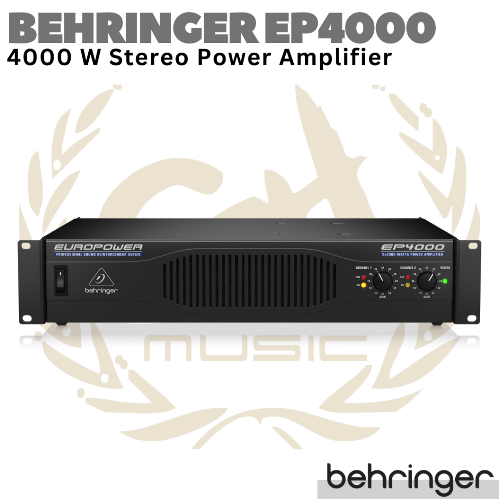 Jual BEHRINGER EUROPOWER EP4000 4000 Watt Stereo Power Amplifier With