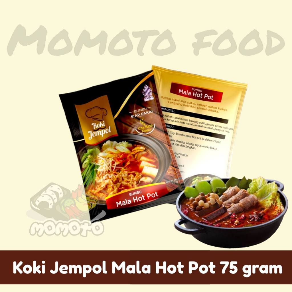 Jual Koki Jempol Bumbu Mala Hot Pot 75 Gram Shopee Indonesia