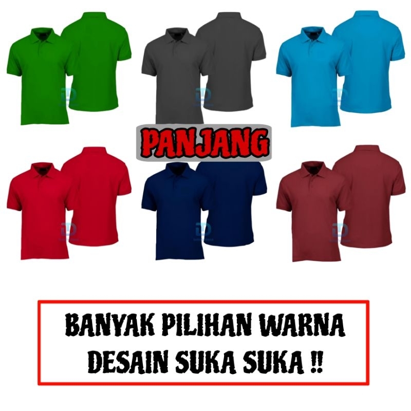 Jual BAJU KAOS POLO CUSTOM SUKA SUKA SATUAN SERAGAM SABLON BORDIR