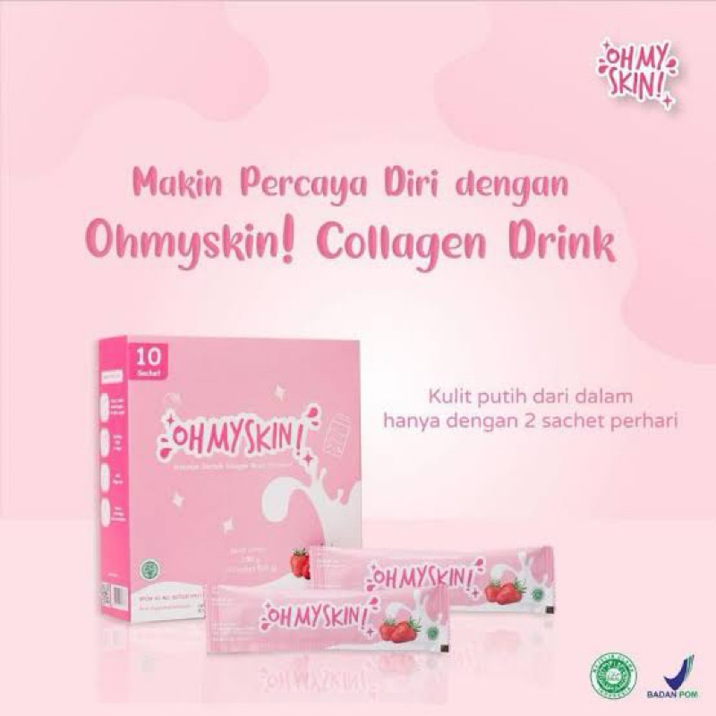 Jual READY Ohmyskin COLLAGEN DRINK Suplemen Pemutih Dan Glowing