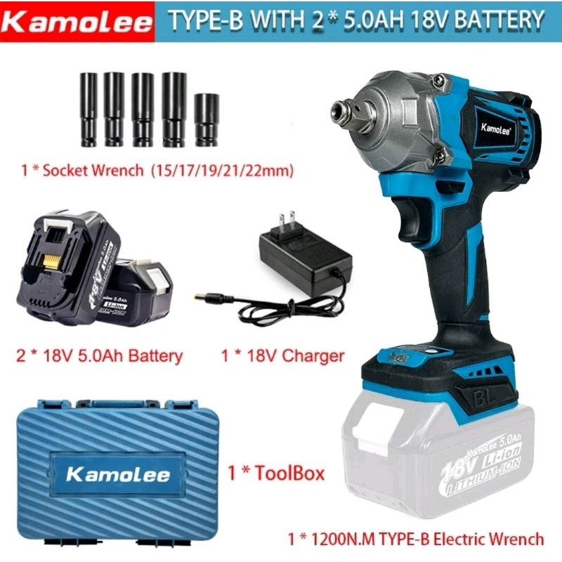 Jual Kamolee Tool Dtw N M Impact Wrench Torsi Besar Kunci Pas