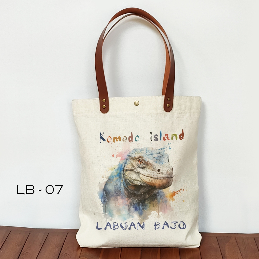 Jual Tote Bag Canvas Oleh Oleh Labuan Bajo Tas Souvenir Labuan Bajo