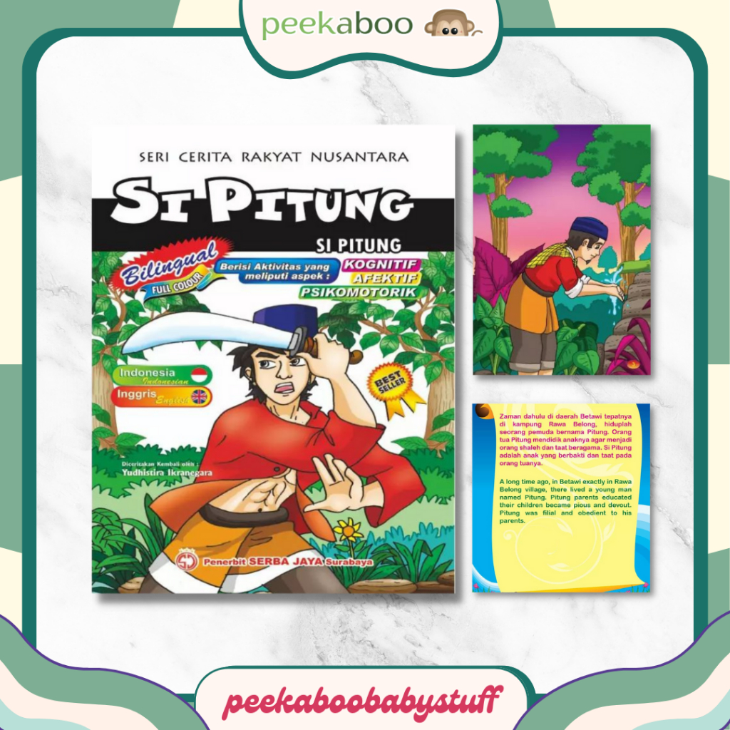 Jual BUKU CERITA RAKYAT NUSANTARA BILINGUAL SI PITUNG BUKU LEGENDA