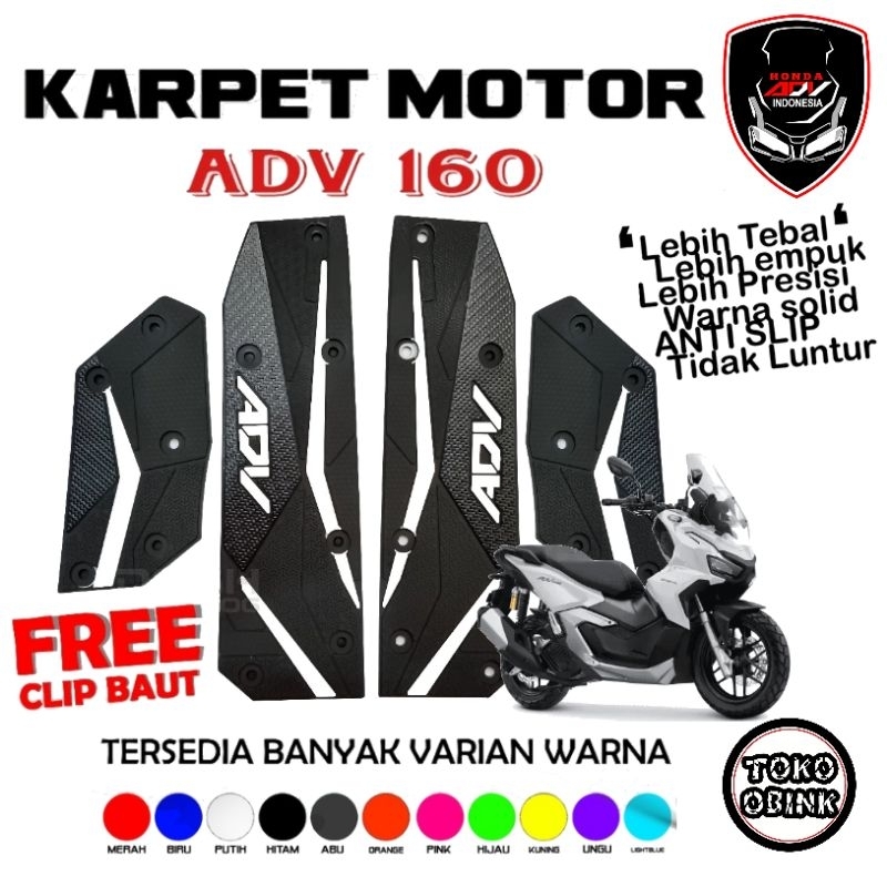 Jual Karpet Motor Alas Pijakan Kaki Keset Adv Bahan Karet Tebal