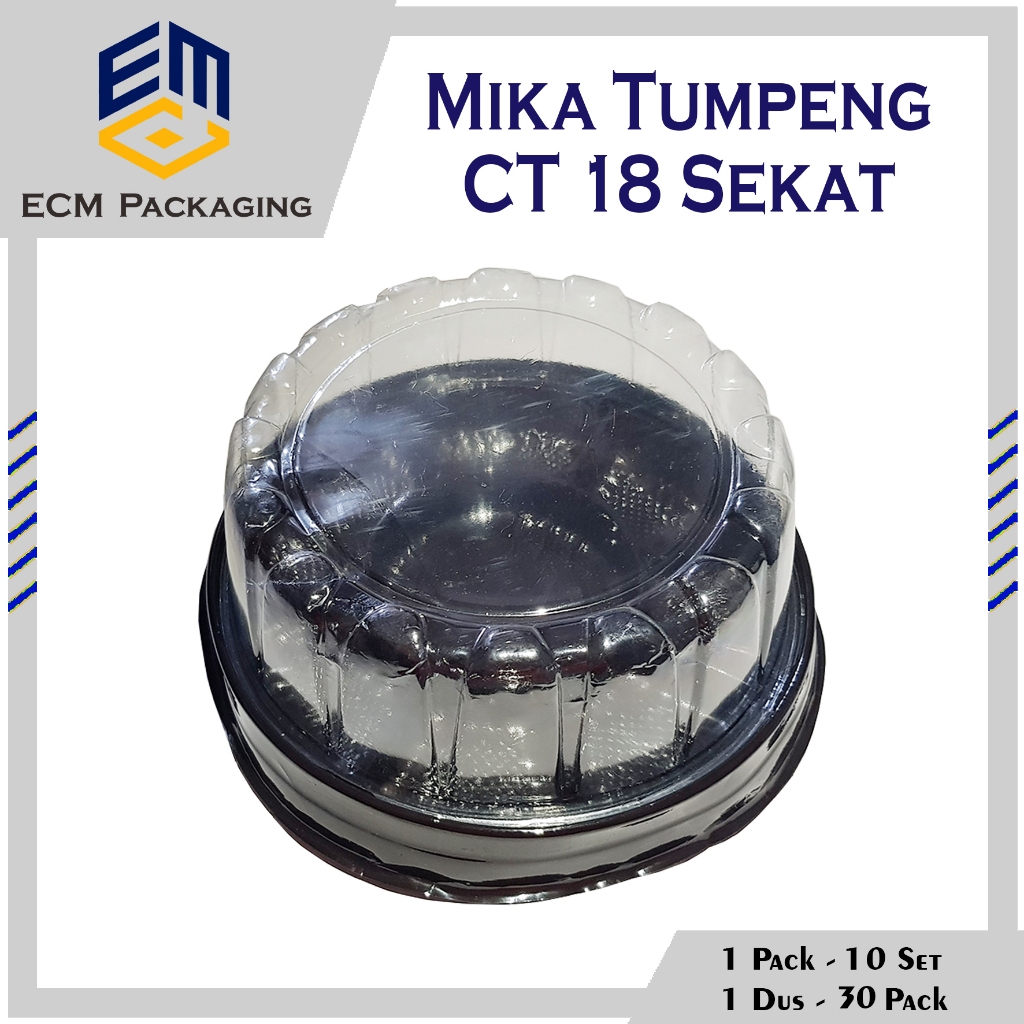 Jual Mika CT18 Sekat 8 Mika Tumpeng Mini 10pcs Cake Tray 18cm