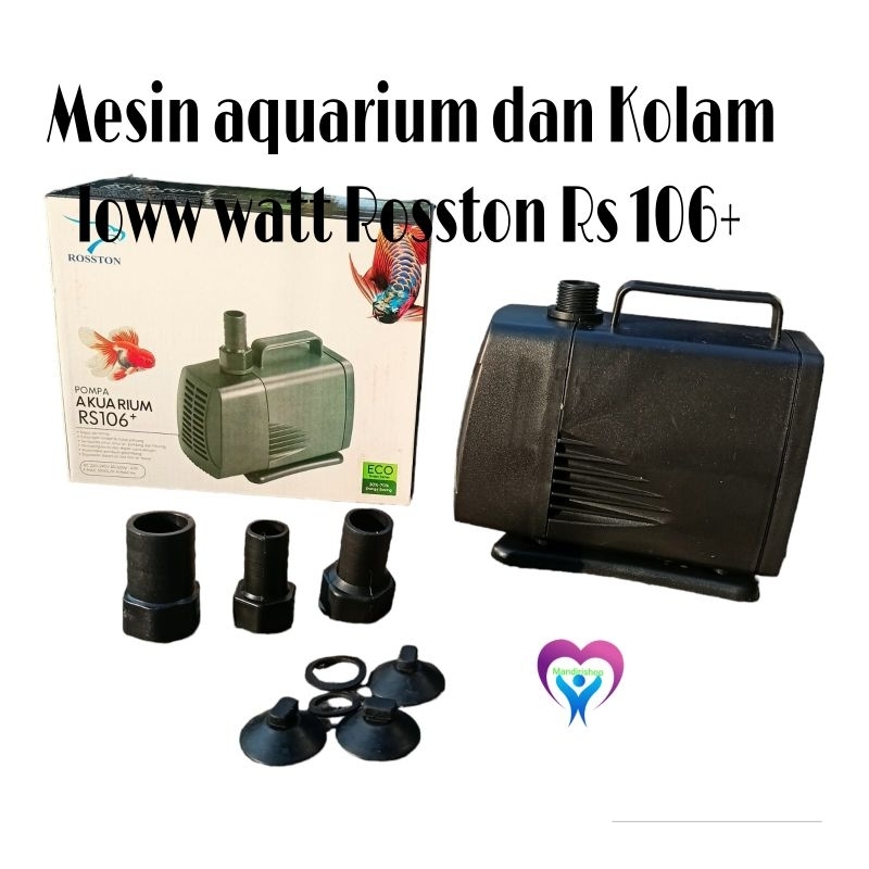 Jual Mesin Kolam Dan Aquarium Low Watt Rosston Rs 106 Shopee Indonesia