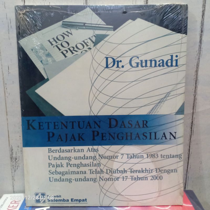 Jual ORIGINAL ANTIK BUKU KETENTUAN DASAR PPH PAJAK PENGHASILAN Karangan