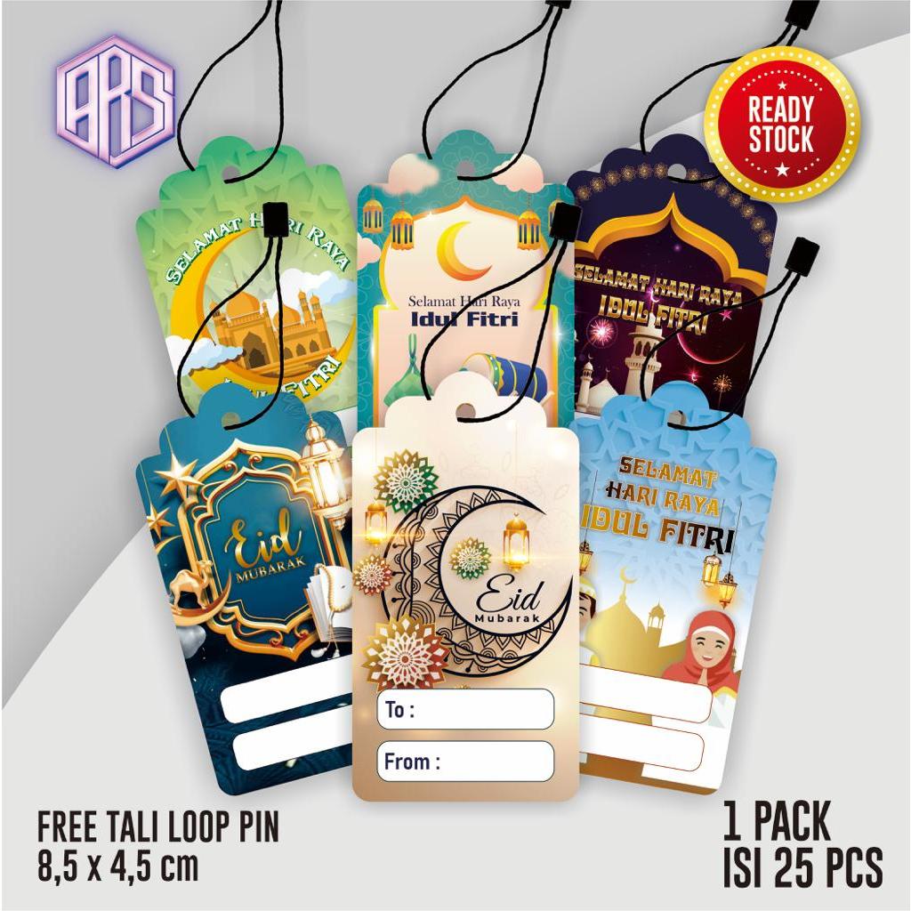 Jual Pcs Hang Tag Idul Fitri Hangtag Kartu Ucapan Lebaran Ramadan