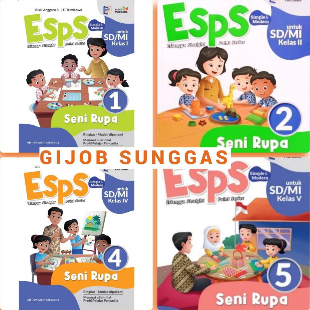 Jual Esps Seni Rupa Sd Kelas Kurikulum Merdeka Erlangga