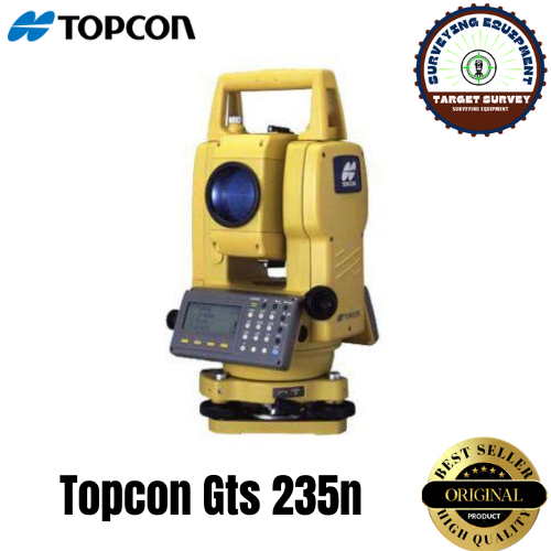 Jual Total Station Topcon GTS 235N Second Bekas Lengkap Aksesoris Murah