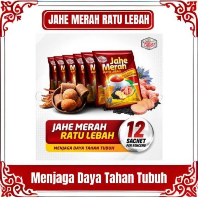 Jual Jahe Merah Ratu Lebah Plus Madu Dan Gula Aren Per Sachet