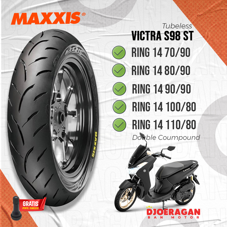 Jual Ban Motor MATIC LEXI MAXXIS VICTRA S98 ST TUBELESS VARIO 160 PCX