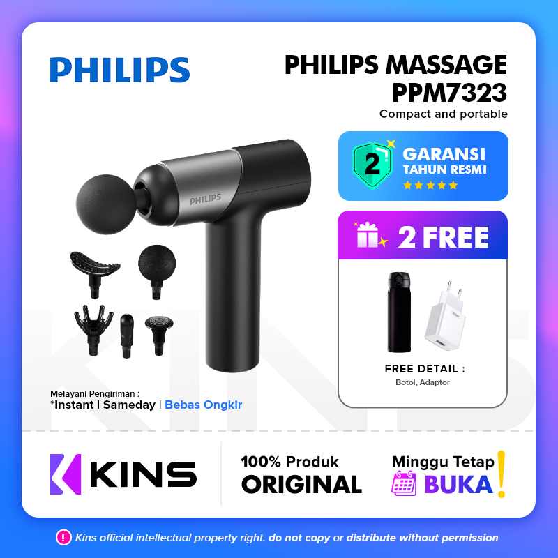 Jual Philips Ppm Massage Gun Portable Alat Pijat Elektrik Massager