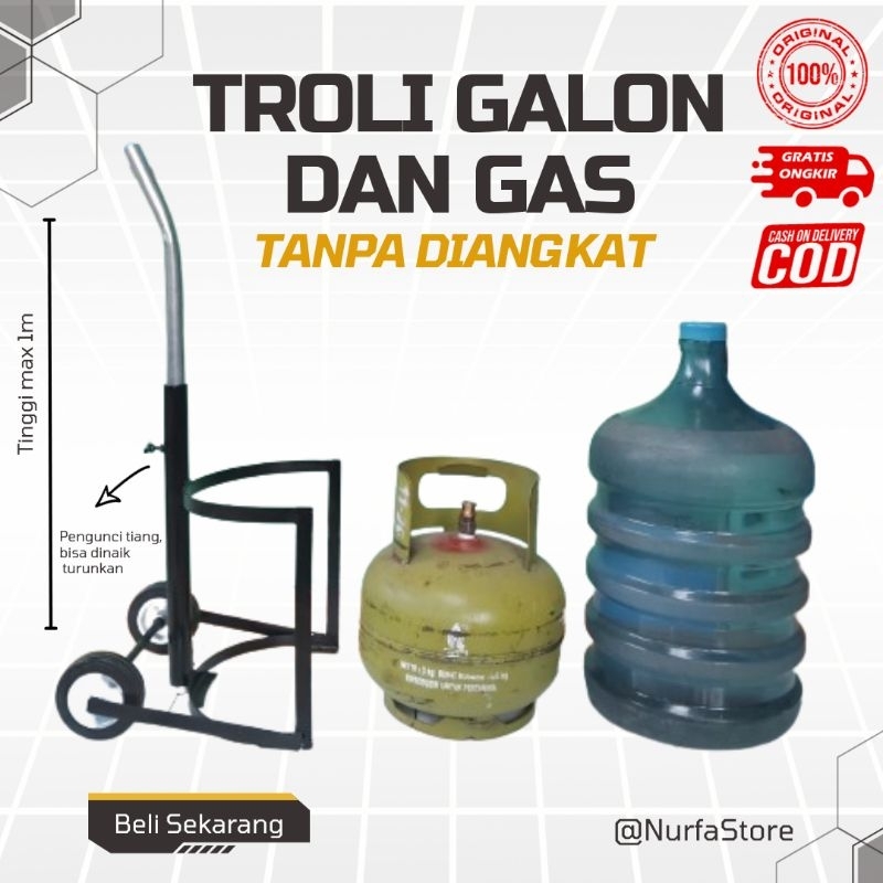 Jual Troli Galon Trolley Galon Troli Tabung Gas Trolley Tabung Gas