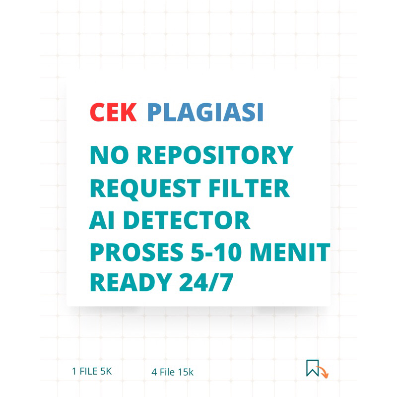 Jual Proses Menit Parafrase Dan Cek Plagiasi No Repository Ai