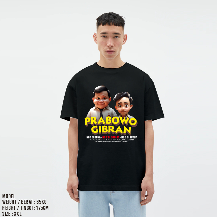 Jual Kaos Viral Prabowo Gemoy Kaos Gemoy Pria Wanita Kaos Gemoy