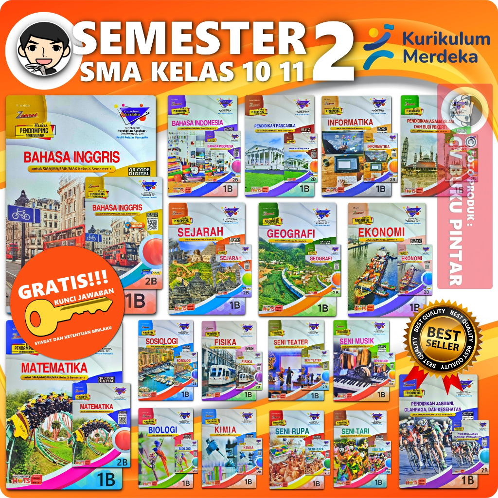 Jual Lks Sma Smk Kelas Semester Kurikulum Merdeka Zamrud