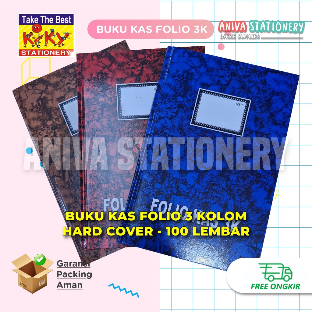 Jual Kiky Buku Kas Folio K Kolom Hardcover Isi Lembar Motif