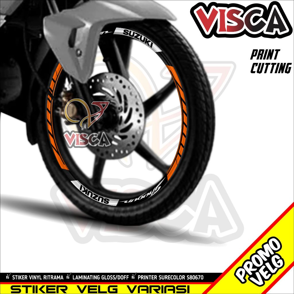 Jual Stiker Velg List Velg Motor Stiker Velg Shogun Hitech 2 Shopee