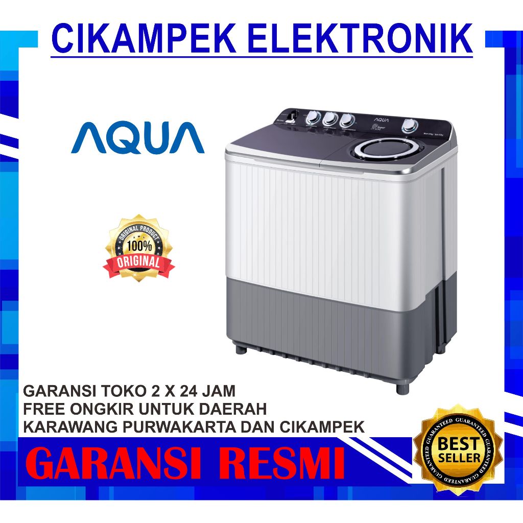 Jual MESIN CUCI AQUA QW 2070HT 2 TABUNG 20KG QW 2070 HT 20 KG Shopee