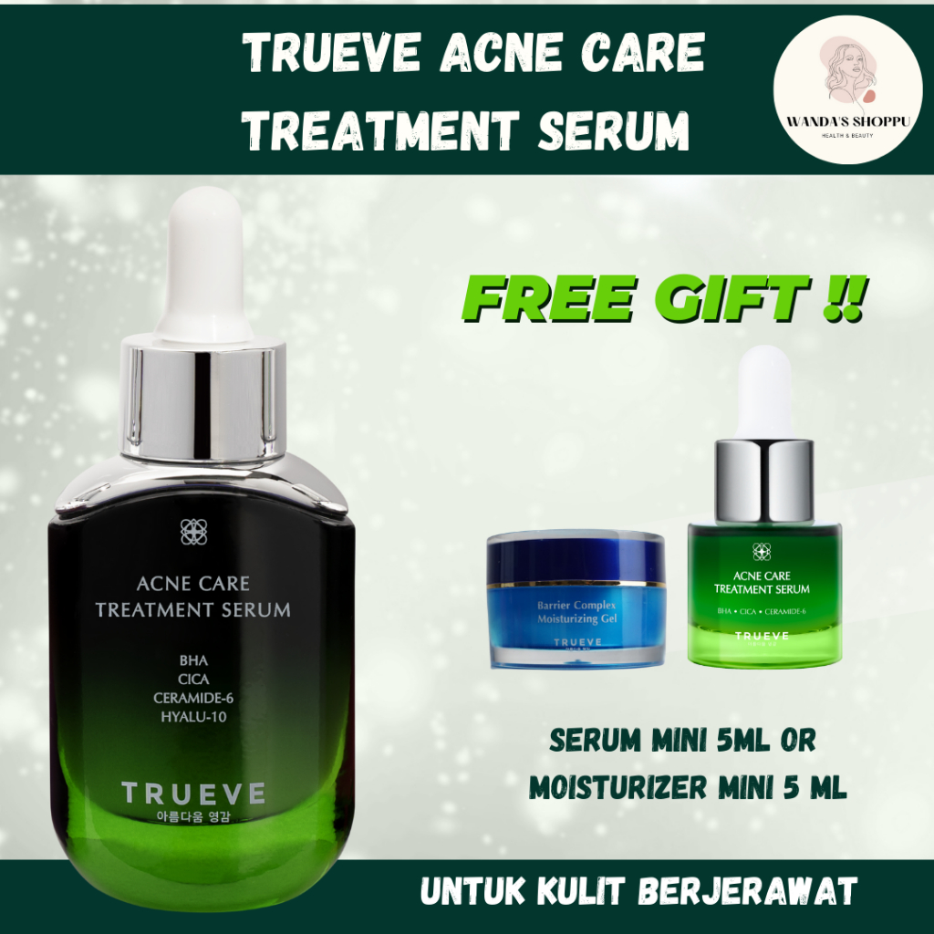 Jual TRUEVE Acne Treatment Serum Acne Serum BHA CICA 30 ML Shopee