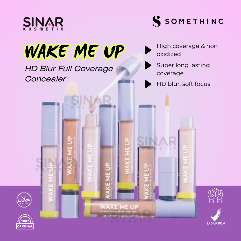 Jual Somethinc Wake Me Up Hd Blur Full Coverage Concealer Shopee