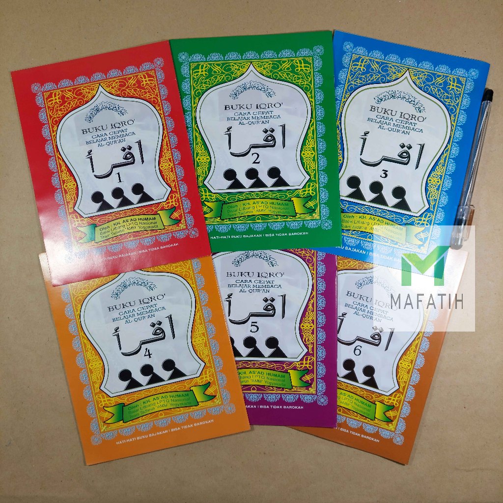 Jual Buku IQRO BENDEL PER JILID BESAR KECIL CD Buram HVS DENGAN